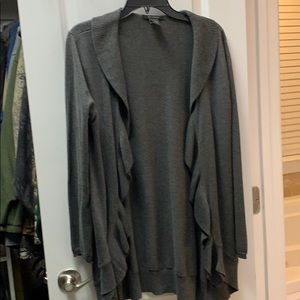 Gray cardigan sweater size large